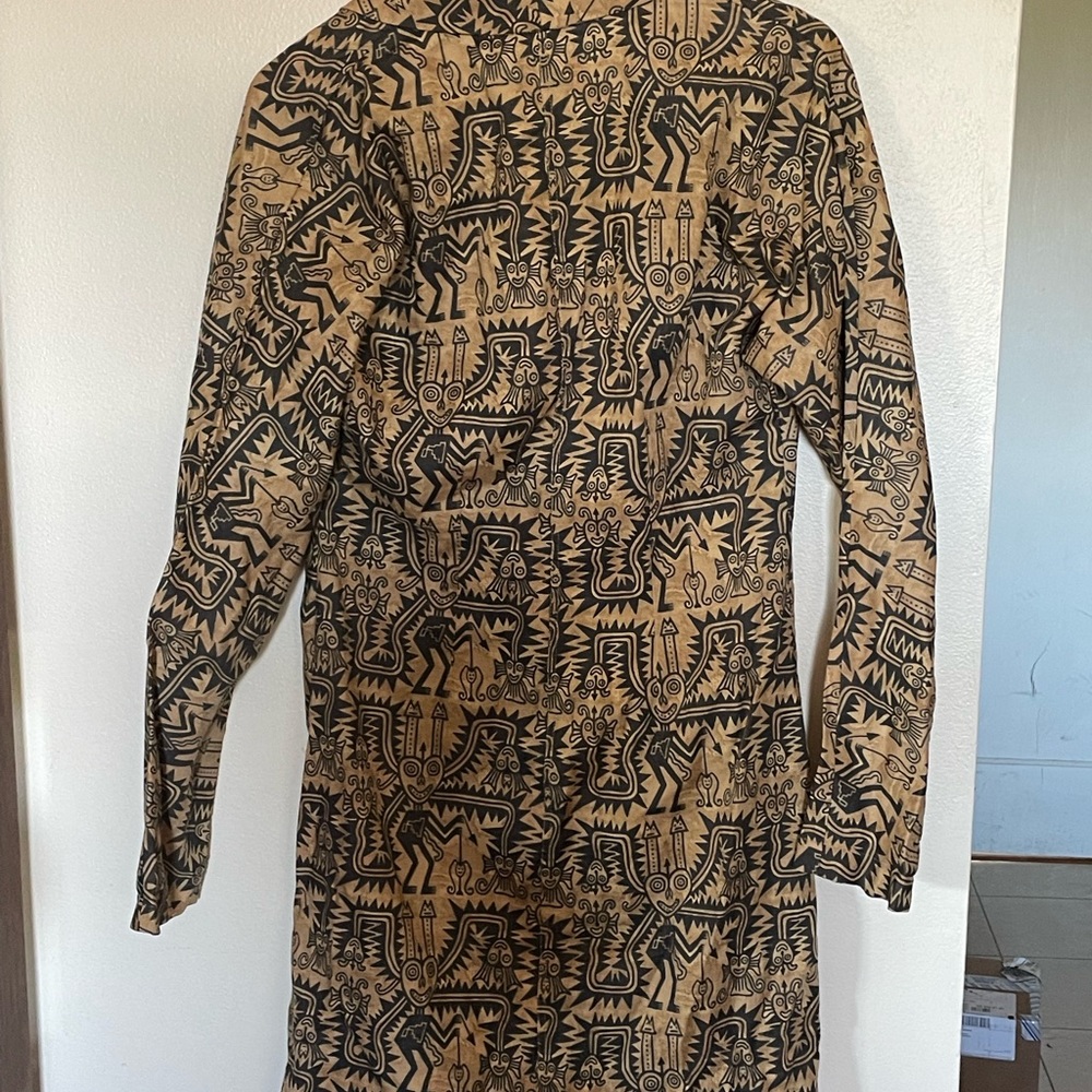 Button Up Patterned Coat - image 3